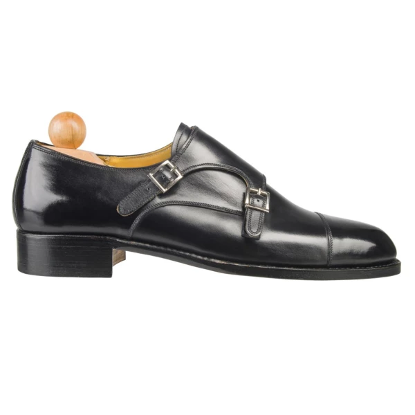 靴 Vass Museum Calf Double monk strap shoes Double Monk - Vass Shoes